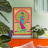 Roller Skating Grecian Goddess Art Print